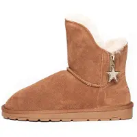 Gooce Støvletter 'Penny' creme / brun