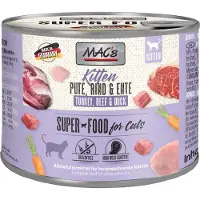 Macs MAC's Kat | Killing | 200g Dåse - Oksekød, Kalkun, And 200g