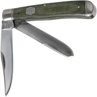 Rough Ryder Trapper Green Micarta