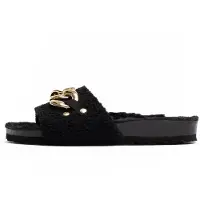 Bayton Pantoletter 'Dolomites' guld / sort
