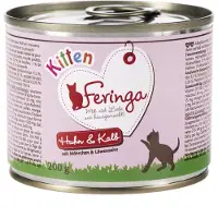 Feringa Økonomipakke: Classic Menu Kitten 24 x 200 g - Kylling & Kalv