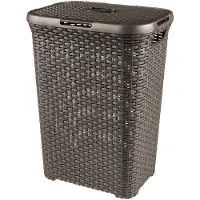 Curver Vasketøjskurv Style 60 liter, Rattan Brun