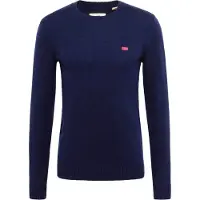Levi's Levi'stil mænd. A4320-0001 Original Housemark marineblå trøje (L), Casual, Bomuld, Lange ærmer