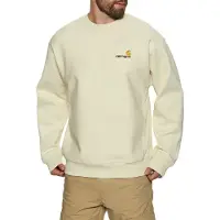 Carhartt WIP Sweatshirt 'American Script' beige / choko / gul