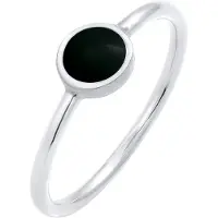 Elli Ring sort / sølv