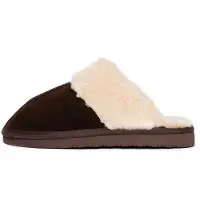 Minnetonka Hjemmesko 'Chesney Slide' creme / brun