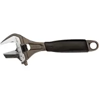 Bahco Ergo Reversible Large Opening Jaw Central Knurled With Rubber Handle 39 Mm 218 Mm Skruenøgle