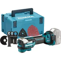 Makita Multicutter med quick skift af knive uden brug af værktøj. Inkl. tilbehør (Leveres uden batteri og lader) - SOLO