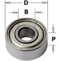 Cmt -leje D=19 d=12,7 T=4