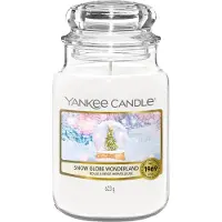 Yankee candle Snow Globe Wonderland Stor Krukke – Isende Mint, Eukalyptus & Cedertræ Duft