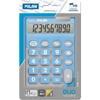 Milan Duo, Desktop, Basis, 10 cifre, Batteri/Solar, Blå