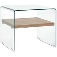 vidaXL Sofabord Hærdet Glas - 50 x 50 x 45 cm