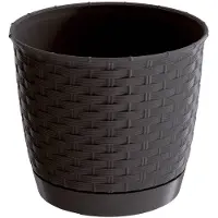 Prosperplast RATOLLA ROUND DRLO250-440U rund urtepotte 25x22 cm farve Umbra