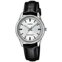 Casio Dameur LTP-V005L-7AUDF Classic Sølvfarvet/Læder Ø28 mm