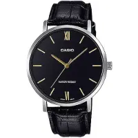 Casio Dameur LTP-VT01L-1BUDF Classic Sort/Læder Ø34 mm
