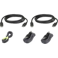 Aten 2L-7D02UDPX5 - Kabelsæt til tastatur / video / mus (KVM) - TAA-kompatibel - for CS1144DP4C, CS1148DP4, CS1148DP4C