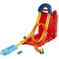 Hot Wheels Leget?jsbanes?t Track Builder Ubegr?nset leges?t Br?ndstofdunk Stuntboks 14 komponentdele & k?ret?j i skala 1:64