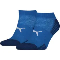 Puma Sport Cushioned Sneaker Socks (2-Pack), Clothing, Olympian Blue, 43-46