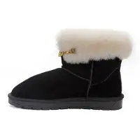 Gooce Snowboots 'Gertrude' guld / sort / uldhvid
