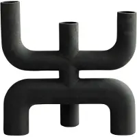 101 Copenhagen Cobra lysestage 25x25 cm Black