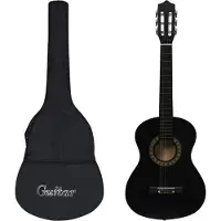 vidaXL klassisk guitar til begyndere og børn 1/2, med kuffert