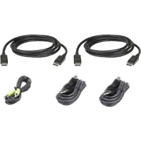 Aten 2L-7D03UDPX5 - Kabelsæt til tastatur / video / mus (KVM) - TAA-kompatibel - for CS1144DP4C, CS1148DP4, CS1148DP4C