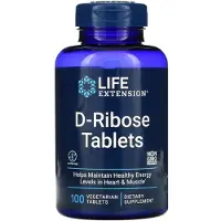 Life Extension , D-Ribose Tabletter, 100 Vegetariske Tabletter