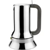 Alessi 9090/3 espressomaskine til 3 kopper, induktionskompatibel, rustfrit stål