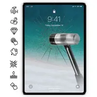 Mtp Products iPad Pro 12.9 2018/2020 Skærmbeskyttelse Hærdet Glas - 9H, 0.3mm - Klar