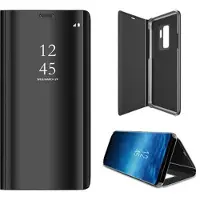 Mtp Products Luksus Mirror View Samsung Galaxy S9+ Flip Cover - Sort