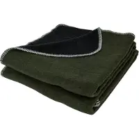 Petromax Smoky Wool Blanket, 150x200cm, Uldtæppe, grøn/sort