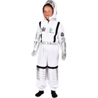 Den Goda Fen Udklædning - Astronautdragt - Hvid - - 5-6 år (110-116) - Udklædning