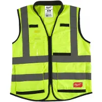 Milwaukee sikkerhedsvest premium HiViz gul str L/XL
