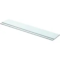 vidaXL hylder 2 stk. glaspanel 80 x 12 cm klar