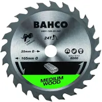 Bahco Trådløs Rundsavsklinge Med 24 Tænder Til Træ 160 Mmx20 Mm