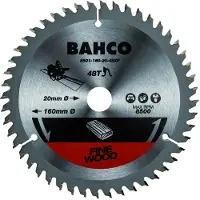 Bahco Cirkelsavklinge Med 48 Tænder Til Dyksave I Træ 165 Mmx20 Mm