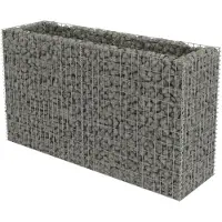 vidaXL gabion-højbed 180x50x100 cm galvaniseret stål