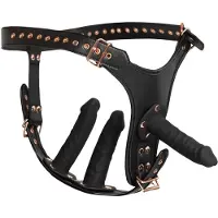 Bad Kitty Strap-on-bælte inkl. Dildo - Sort