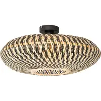 QAZQA Orientalisk loftslampe sort bambus 50 cm - Ostrava