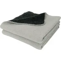 Petromax Smoky Wool Blanket, 150x200cm, Uldtæppe, hvid/grå