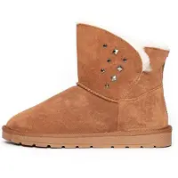 Gooce Snowboots 'Suzie' lysebrun / sort / sølv