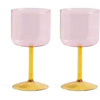 HAY Tint vinglas 25 cl 2-pak Lyserød/Gul