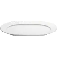 Pillivuyt Plissé serveringsfad, oval Hvid