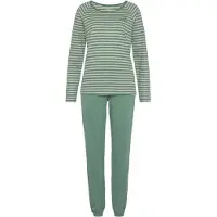 Vivance Pyjamas pastelgul / smaragd