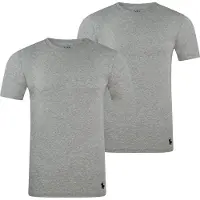 Ralph Lauren Polo Ralph Laurentil mænd. 714835960003 Pakke med 2 klassiske grå veste (M), Afslappet, Bomuld, Korte ærmer