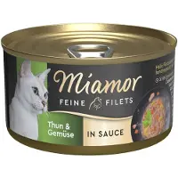 Miamor Fine Fileter i Sauce 24 x 85 g - Tun & grøntsager
