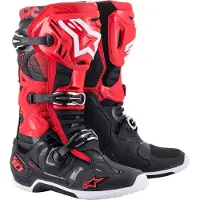 Alpinestars Tech 10 Motocross-støvler Rød/Sort 12