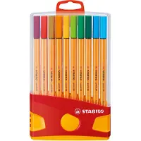Stabilo Point 88 fineliner 0,4 mm Color Parade - med 20 stk. i smart æske