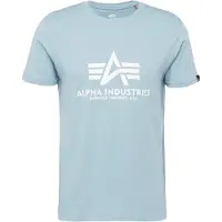 Alpha industries Bluser & t-shirts 'Basic Logo' himmelblå