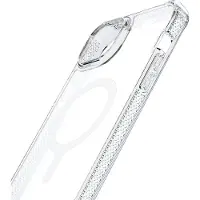 Itskins HYBRID_R // CLEAR - Bagsidecover til mobiltelefon - grov - MagSafe-kompatibel - MagSafe-kompatibilitet - 100 % genbrugt materiale - gennemsigtig - for Apple iPhone 14 Plus